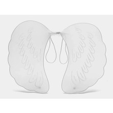 Markport Beyaz Renk Ortası Beyaz Tüylü Tül Peri Kanadı 40X50 cm