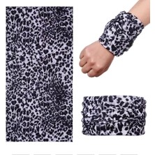 Markport Açık Renk Leopar Baf Bandana Maske