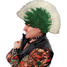 Markport Mohican Mohawk Punk Peruk - 70 Li 80 Li Yıllar Peruk Model 10