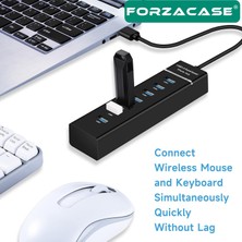 Forzacase USB 3.0 To USB 2.0 Port Çoğaltıcı Hub 7in1 Otg Adaptör 7li USB Çoklayıcı - FC478