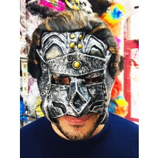 Markport Lateks Savaşçı Maskesi Terminatör Maskesi Saçlı