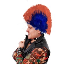 Markport Mohican Mohawk Punk Peruk - 70 Li 80 Li Yıllar Peruk Model 6