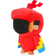 Elifeshop Ithal Kumaş Minecraft Anime Stil Parrot Karakter Figür Peluş Oyuncak Uyku & Oyun Arkadaşı 25 Cm.