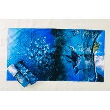 Asya Bayrak Baskılı Plaj Havlusu Kod:02