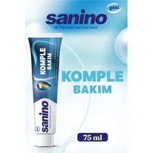 Sanino Komple Bakım Sanino Diş Macunu 2 Adet 75 ml - Günlük Koruma Yenilenmiş Formül