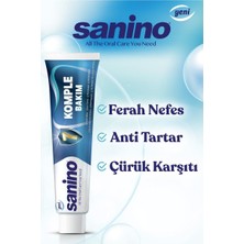 Sanino Komple Bakım Sanino Diş Macunu 6 Adet 75 ml - Günlük Koruma Yenilenmiş Formül