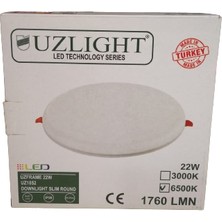 Uzlıght  22W LED Panel Ayarlı Sıva/altı 6500K Beyaz Işık 1760 Lümen
