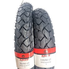 Ralco Tyres 110/80-17 ve 90/90-19 Kuba Blackcat Takım Tl (Tubeless - Dubleks) Motosiklet Lastiği Speedblaster