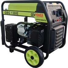 Genpower Marka Gbg 130 Ie Model 13 Kva, Benzinli, Marşlı, Tekerlekli, MONOFAZE(220 Volt) Inverter Portatif Jeneratör