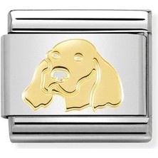 Nomination Composable Classic Dekoratif Link - Semboller - Irish Setter -  18K Altın