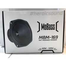 Mobass MBM-169 Oval Midrange 60W 120W Max Rms Power 1 Takım 2 Adet Metal Kapaklı