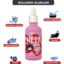 Metapet Kediler Için %100 Doğal Sakinleştirici Anti Stress Relax Damla, Rahatlatıcı Gevşeme Formüllü 50ML