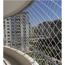 Ünal File 2,50 x 12 Metre Balkon Kedi Çocuk Güvenlik Filesi Ağı 3 Milim Kalınlık