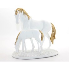 Markport Polyester Yavrulu At Figürü ALK1629