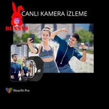 Rabbit Store Tecno Camon Uyumlu Akıllı Saat Watch 9 MAX+2024 45MM Kordon Hediyeli Amoled Ekran