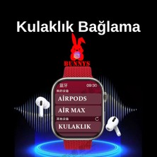 Bunnys Apple Iphone 15 Pro Max Uyumlu Akıllı Saat Ultra Max 2024 Kordon Hediyeli Amoled Ekran