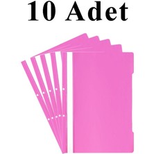 Artlantis 10 Adet A4 Pembe Telli Dosya 1 Paket Telli Dosya Ofis Büro Okul