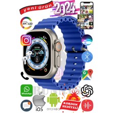 Bunnys Samsung Galaxy S22 Ultra Uyumlu Akıllı Saat Ultra Max 2024 Kordon Hediyeli Amoled Ekran