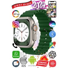 Bunnys Samsung Galaxy S21 Uyumlu Akıllı Saat Ultra Max 2024 Kordon Hediyeli Amoled Ekran