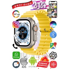 Bunnys Samsung Galaxy S20 Uyumlu Akıllı Saat Ultra Max 2024 Kordon Hediyeli Amoled Ekran
