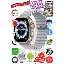 Bunnys Apple iPhone 13 Pro Max Uyumlu Akıllı Saat Ultra Max 2024 Kordon Hediyeli Amoled Ekran