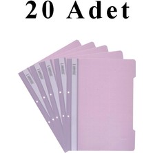 Artlantis 20 Adet A4 Lila Telli Dosya 1 Paket Telli Dosya Ofis Büro Okul