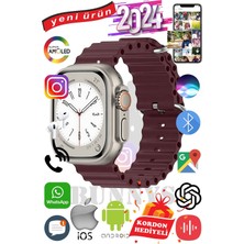 Bunnys Samsung Galaxy Z Flip Uyumlu Akıllı Saat Ultra Max 2024 Kordon Hediyeli Amoled Ekran