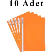 Artlantis 10 Adet A4 Turuncu Telli Dosya 1 Paket Telli Dosya Ofis Büro Okul