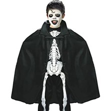 Markport Siyah Renk Yakalı Halloween Pelerini 90 cm