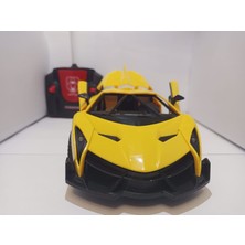 Tila Toys Kumandalı Sarı Şarjlı Kapıları ve Bagajı Açılan 23 cm Full Fonksiyon Kumanda Pil Hediyeli Araba