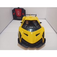 Tila Toys Kumandalı Sarı Şarjlı Kapıları ve Bagajı Açılan 23 cm Full Fonksiyon Kumanda Pil Hediyeli Araba