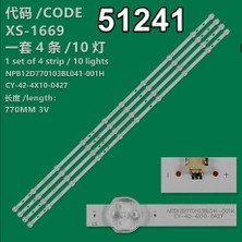 Weko 6241 36943X4 8D42-DNDL-M7410C NPB12D770103BL041-001H CY-42-4X10-0427 4 Adet LED Bar