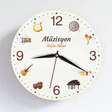 Hediyemen Müzisyene  Kişiye Özel Duvar Saati
