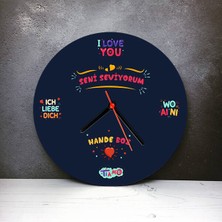 Hediyemen Seni Seviyorum  Duvar Saati