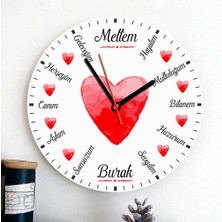Hediyemen Sevgiliye Özel Sözler Aşk Duvar Saati