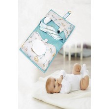 Nisahometeks Baby 3lü Set (Bebek Bakım Çantası,bebek Alt Bakım Çantası,bebek Çirli Çamaşır & Oyuncak Sepeti )