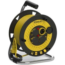 Stanley Profesyonel Makaralı Kablo  St-P Serisi Termikli IP44 , 4 Kapaklı Soketli 40 Metre 3x2,5mm