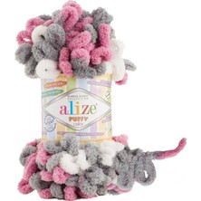 Alize 5 Adet Alize Puffy Color 6070 Ebruli