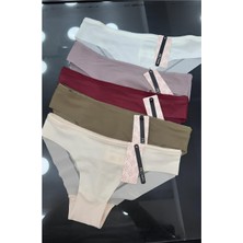 Intive Lingerie Kadın Arkası Transparan Detaylı Dikişsiz Iz Yapmaz Brazilian Külot -2805