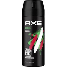 Axe Africa 3in1 Erkek Duş Jeli 250ML 2 Adet + Axe Africa Erkek Sprey Deodorant 150ML 3lü Set