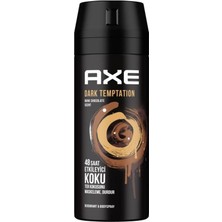 Axe Dark Temptation 3in1 Erkek Duş Jeli 250ML 2 Adet + Dark Temptation Erkek Sprey Deodorant 150ML 3lü Set