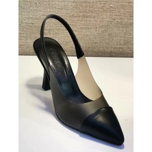 New Angel 897 Kadın Arkası Açık Şeffaf Detaylı Stiletto