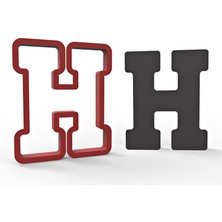 Butedo Büyük H Harfi 11 cm Kurabiye Kalıbı