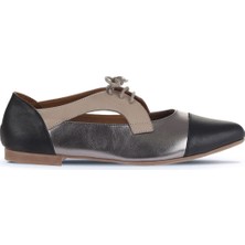 Bueno Shoes Siyah Multi Deri Kadın Klasik Ayakkabı 01WA3303