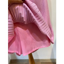 Alya NS Butik Piliseli Içi Şortlu Mini Etek