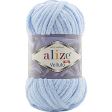 Alize 5 Adet Alize Velluto 218 Bebe Mavi