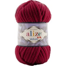 Alize 5 Adet Alize Velluto 107 Vişne