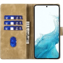 YKD Store Samsung Galaxy S22+ 5g Için Kalem Kalp Kedi Pu Kılıf (Yurt Dışından)