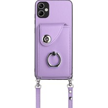 YKD Store Samsung Galaxy A04E/M04/F04 4g Için Crossbody Kart Çantası Kılıfı (Yurt Dışından)