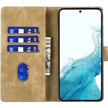 YKD Store Samsung Galaxy S22 5g Için Kalem Kalp Kedi Pu Kılıf (Yurt Dışından)